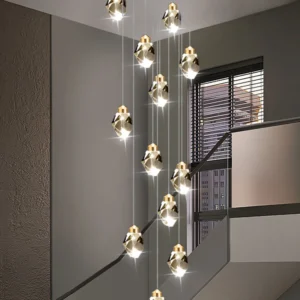 Nordic Crystal Chandelier for Living Room